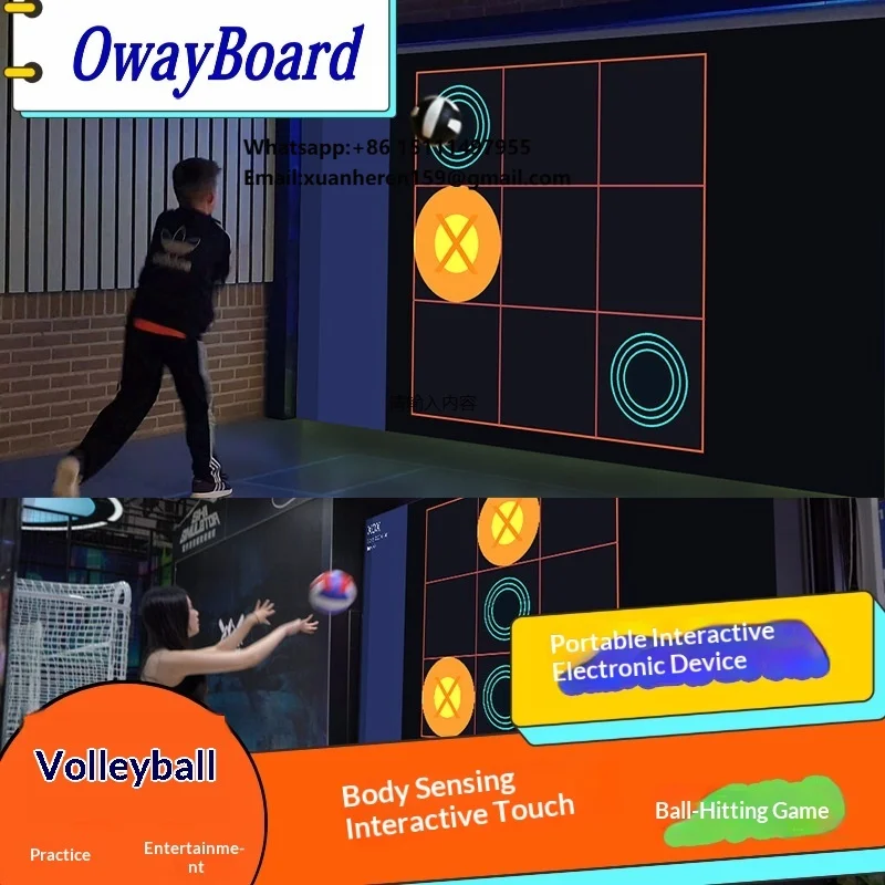 

Volleyball Training Smart Interactive Projection Ground Wall Game Naked Eye 3D Holographic Indoor Commercial Equipment