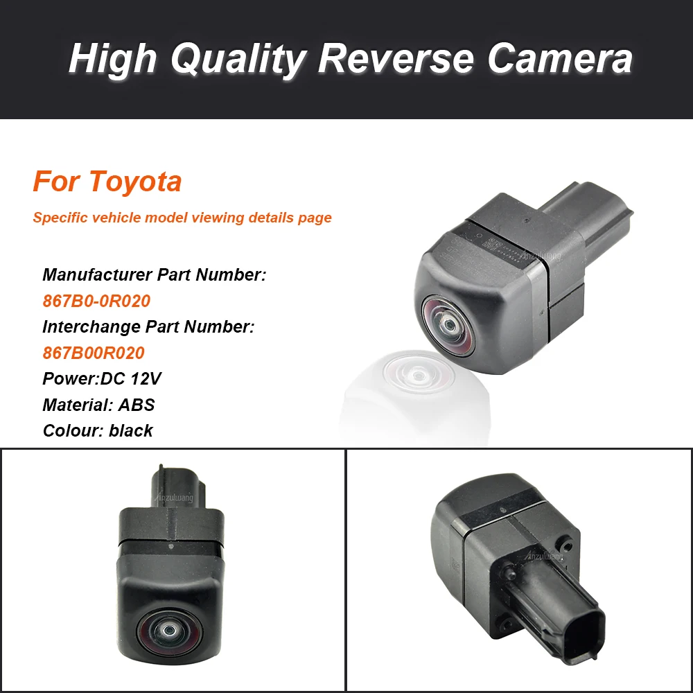 Car Rear View Camera Backup Reverse Parking Reversing Camera For Toyota RAV4 2018 867B0-0R020 867B00R020