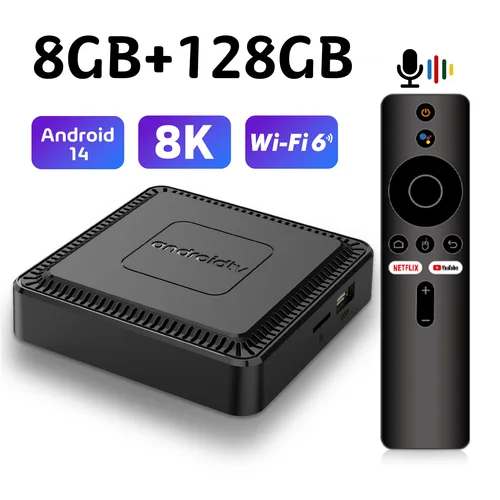 2026 Q7 Android 14,0 TV BOX compatible con decodificador de vídeo HD 8K Allwinner H313 WIFI 6 Bluetooth 5,2 decodificador