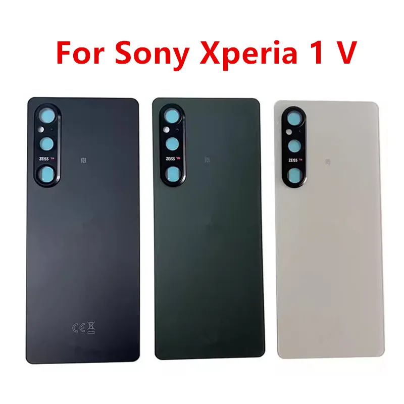 

Housing For Sony Xperia 1 V 6.5" XQDQ62/B XQ-DQ72 DQ54 Glass Battery Back Cover Repair Replace Door Rear Case + Logo Camera Lens