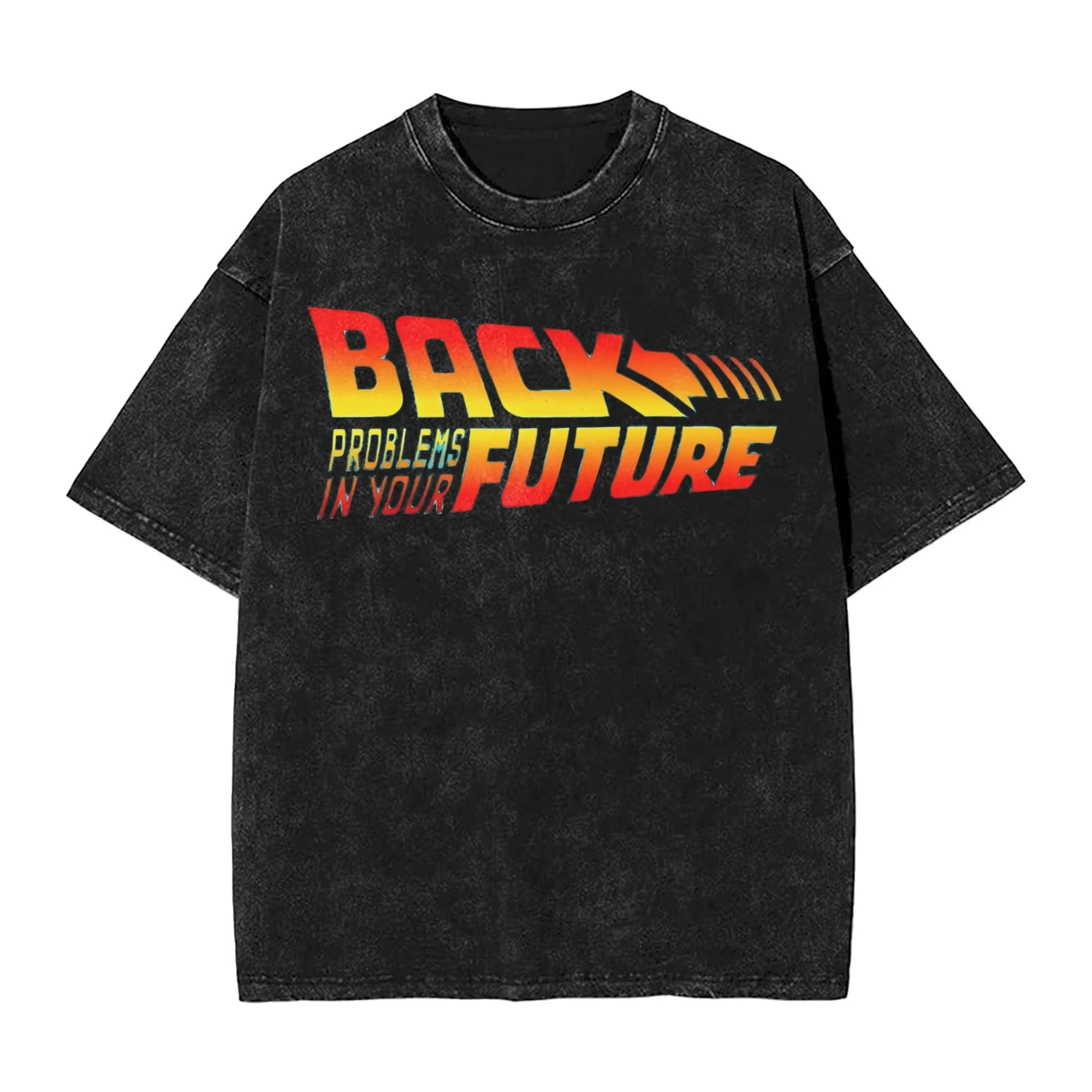 الرجال العودة إلى المستقبل تي شيرت BTTF تيز الشاطئ Y2K مضحك قصيرة الأكمام تي شيرت س الرقبة Harajuku تصميم تي شيرت دروبشيبينغ