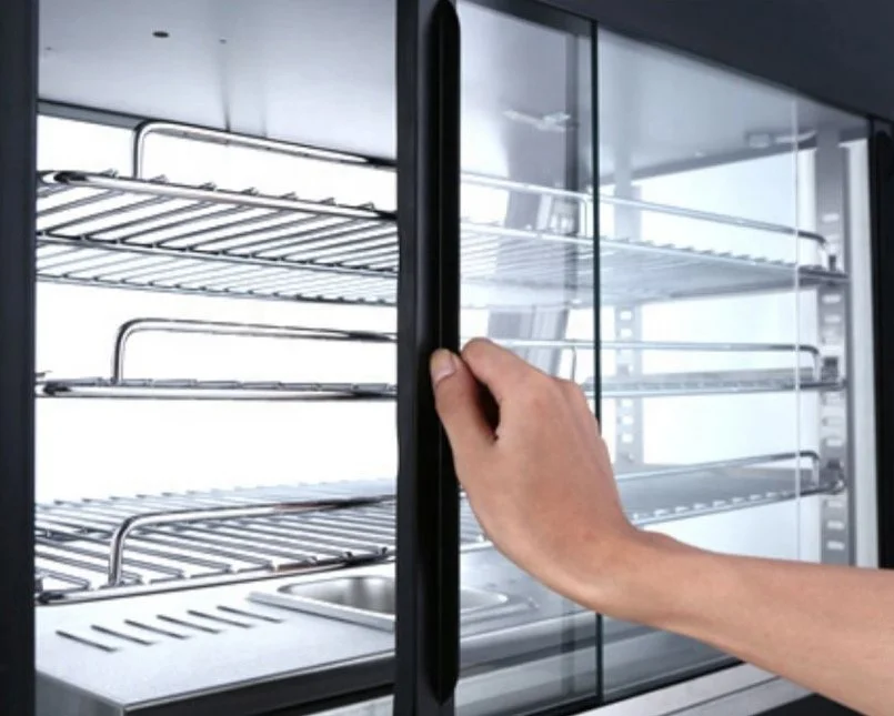 عرض تجاري لتدفئة الطعام الساخن مع 3 أرفف #5