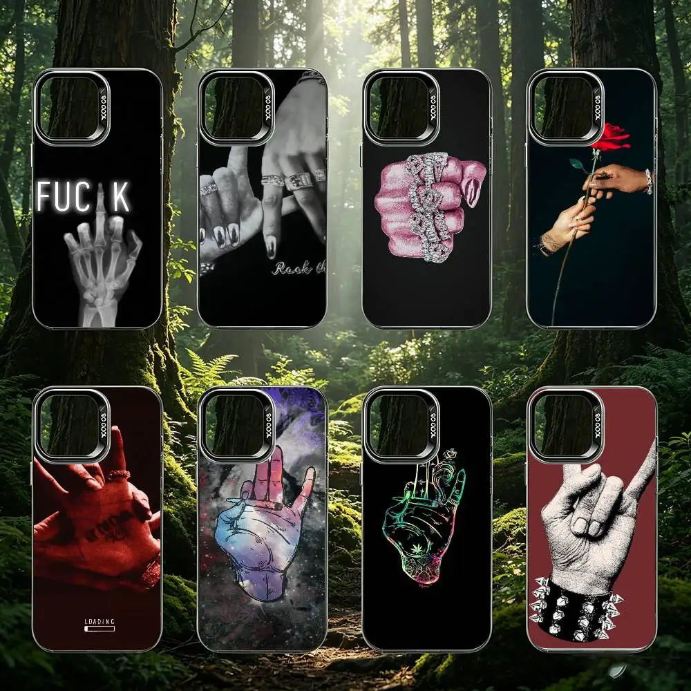 

Abstract French Rap Hand Sign For Phone 17 Pro Max 16 15 14 13 12 11 XS X XR 16E Plus 17 Cover