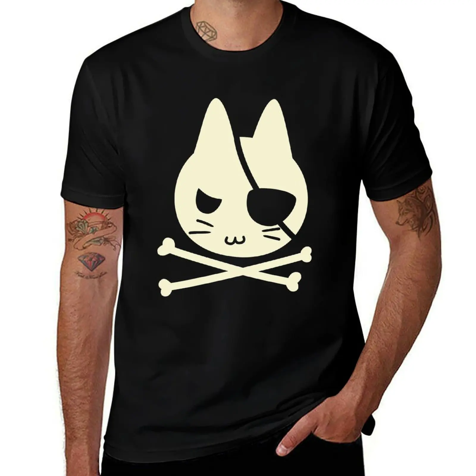 

Nyan~ Pirate! T-Shirt t shirt man designer cotton t shirts man 100% T-Shirt