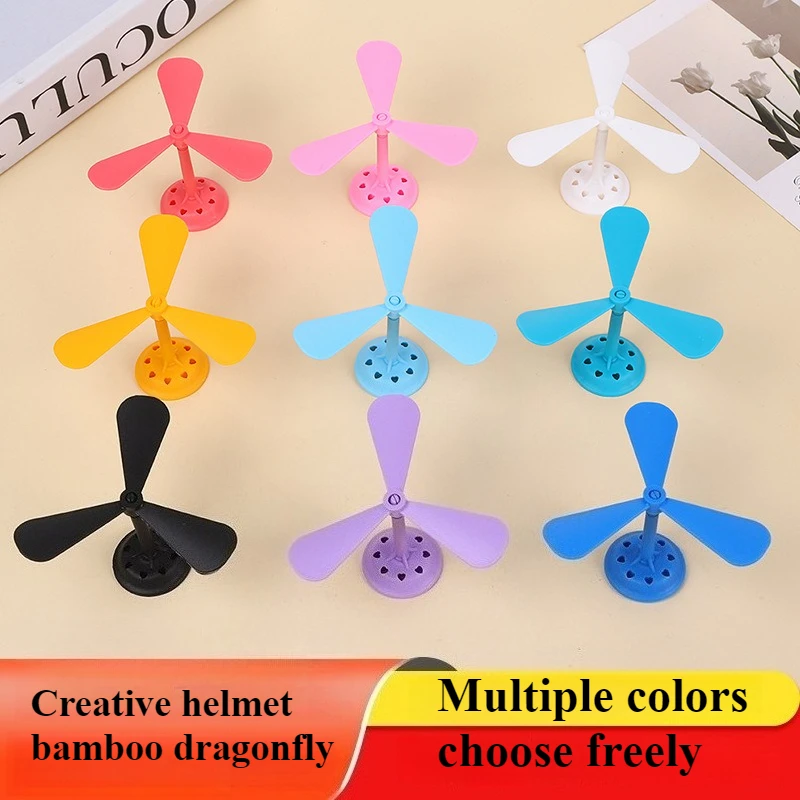 Electric Car Helmet Decoration Suction Cup Bamboo Dragonfly Motorcycle Supplies Helmet Helmet Decoration DIY
