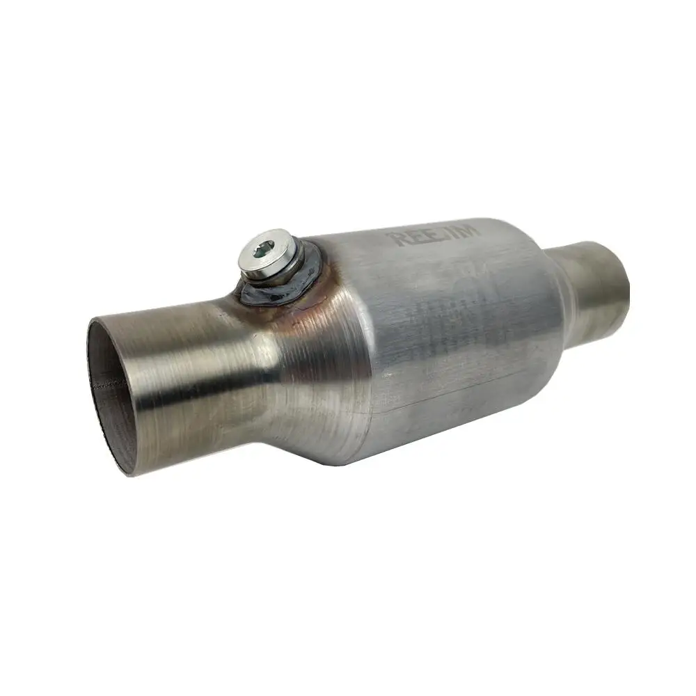 2\'\' 2.25\'\' 2.5\'\' Round Stainless Steel  Universal Spun Catalytic Converter  400 Cells High Flow Catalyst Euro 2/4