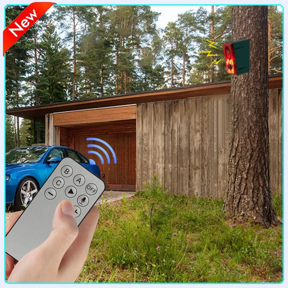 

Solar Outdoor Motion Sensor Alarm Home Security Alarm with Dog Barking Gunshot Sound Support Recording and Adjustable Volume