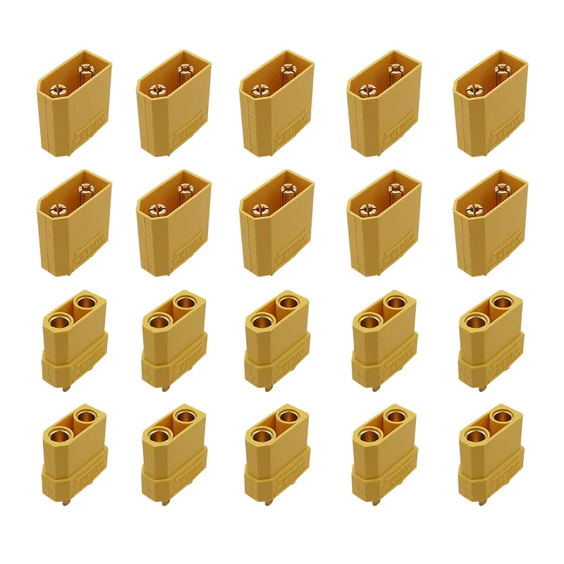 10 Pairs XT90 XT-90 Connector XT 90 Male Female Bullet Connectors Power Plugs for RC Lipo Battery Motor RC Drones Cars Boats DIY