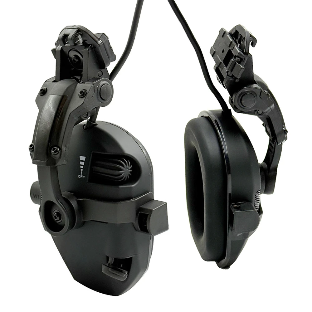 

Активные наушники на шлеме для стрельбы, электронная защита органов слуха, защита ушей, шумоподавление, активные охотничьи наушники