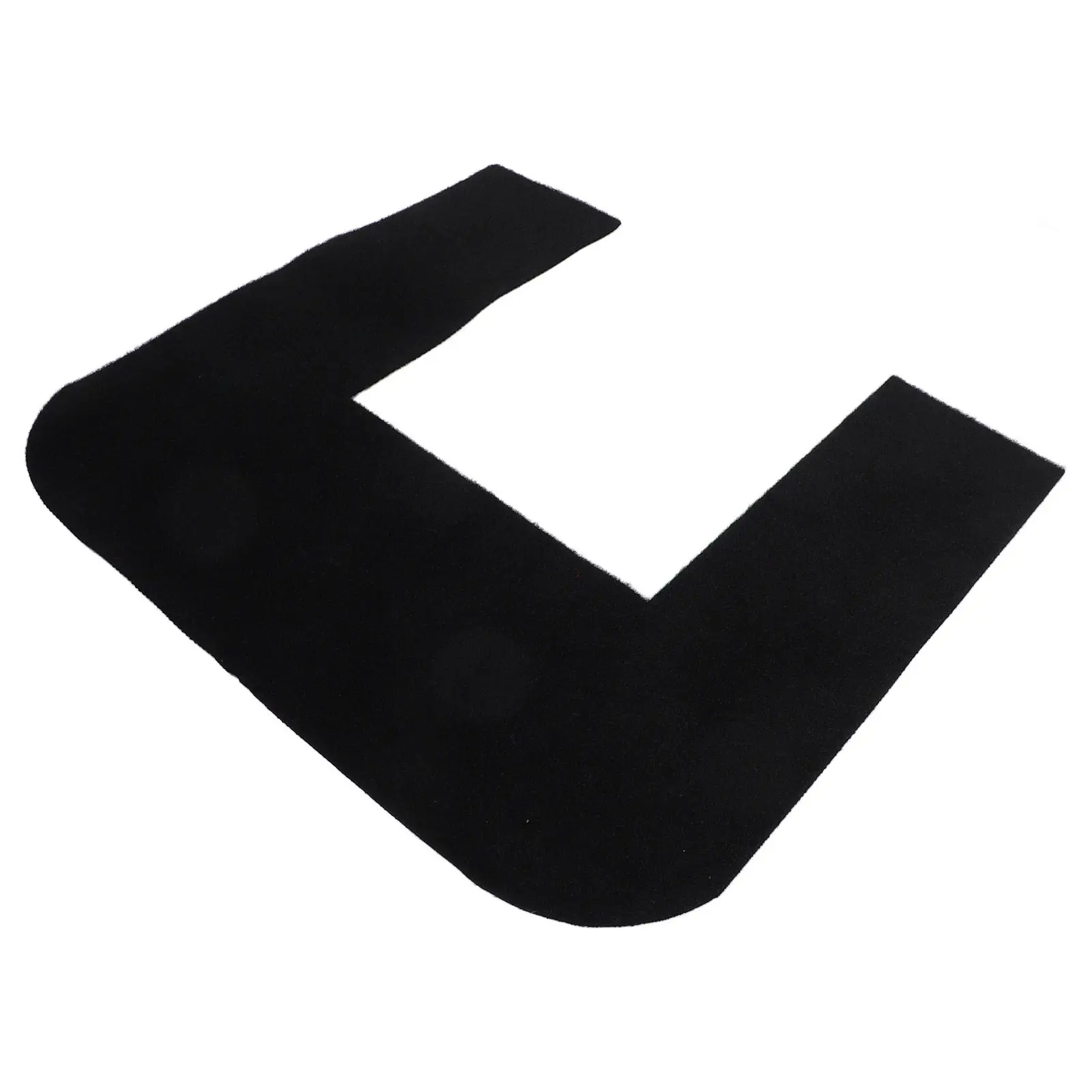 

Absorbent Non-Slip Toilet Mat U-Shaped Floor Pad Toilet Floor Protection Urinal Mats Bathroom Rugs Black Washable