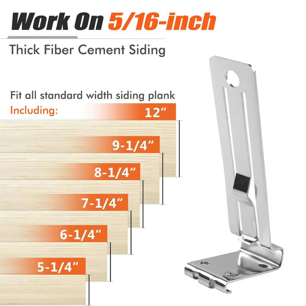 Steel Siding Installation Tool Fiber Cement Siding Overlap Kit 1-1/4-In Heavy Duty Siding For 5/16In Hardware Siding Support