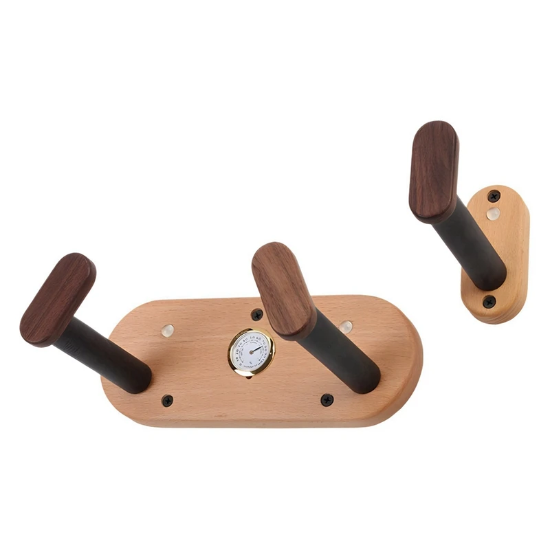 Humidity Measuring Guitar Hanger, Guitar Hook, Wall Mount, Non-Slip Display Stand, Split Bracket, Accessories