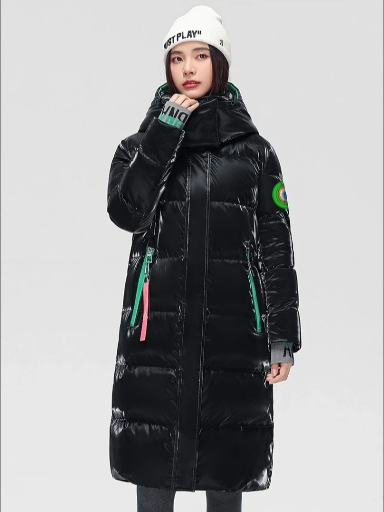 Winter Parkas Jacket Thicken Warm Long Down Cotton Coat Woman Man Outwear Outfits Classic Windproof Waterproof Couple Clothing