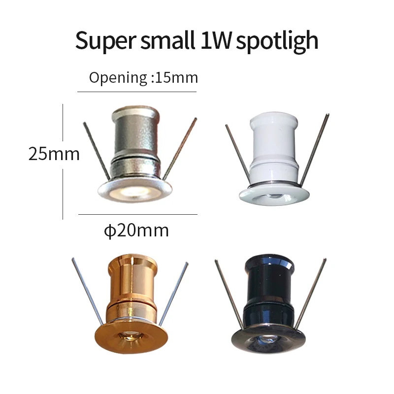 1.5W IP65 220V DC Mini Spotlight Jewelry Cabinet Showcase Bulb Deck LampStair Bathroom Sauna Spot Lighting Ceiling Downlight