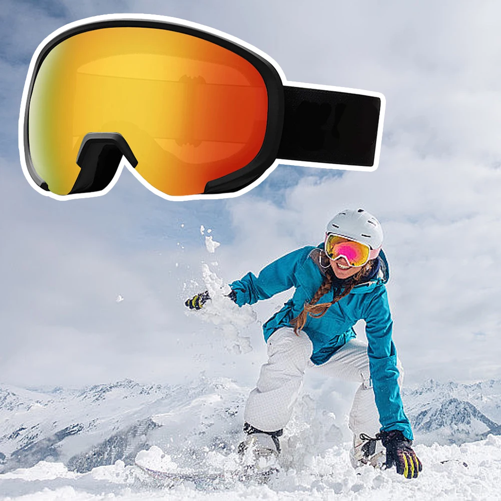 Mode Wide View Snowboard Ski brille Winter Anti-Blend-Linse Anti-Fog-Brille für Erwachsene Jugend Unisex Outdoor-Ski Schnees port