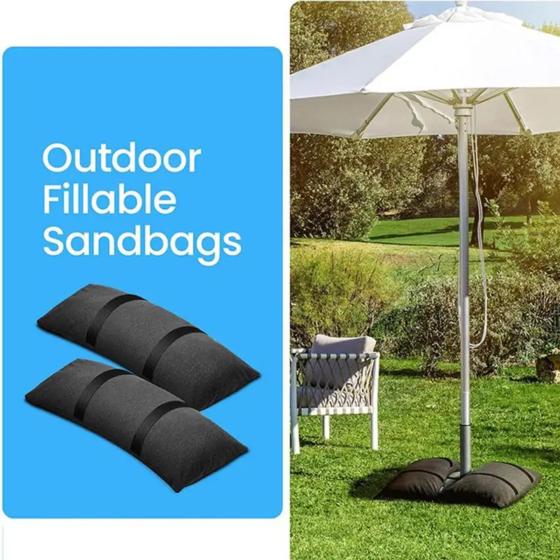 

Sandbags Weight Bags Canopy Tent Sandbags 2pcs Refillable Sand Bag Windproof Tent Weights For Patio Poolside Garden