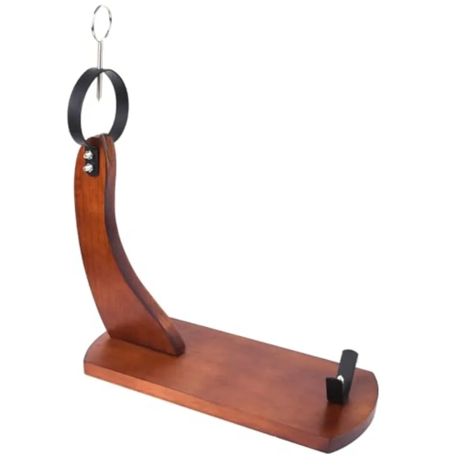 

Деревянная подставка для ветчины для резьбы по испанским пеманам итальянским Prosciutto с нескользящими подушечками. Стабильная прочная деревянная доска. Идеально подходит для кухни D.