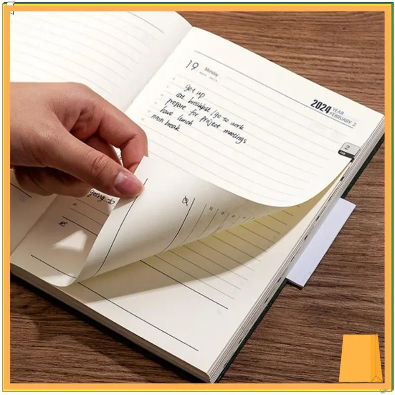 L53A-2024 Journal Notebook, 360 Pages Hardcover Leather Notebook For Women Men, 5.7X8.3Inch, Brown Easy To Use