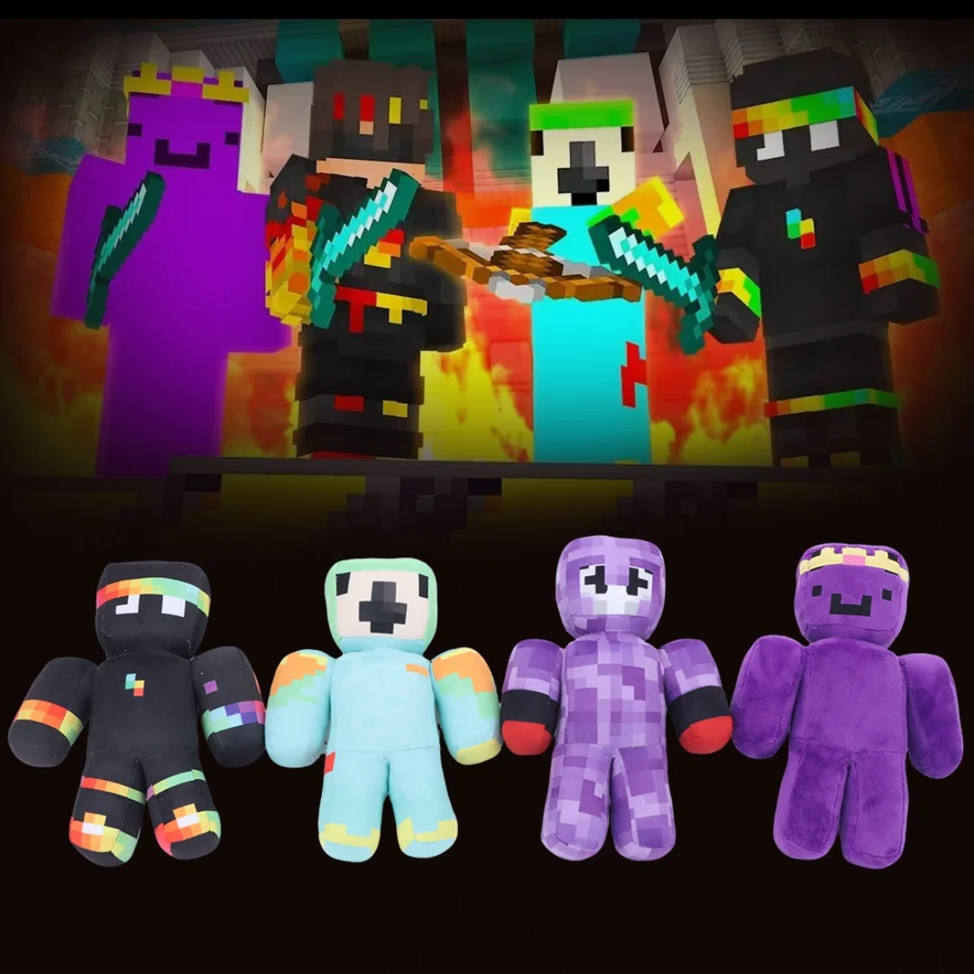 Unstablesmp Plüschtier Wemmbu ParrotX2 Spoke ClownPierce Spiel-Peripherie-Plüschfigur für Kinder Fans Sammlerstück Geschenk Heimdekoration
