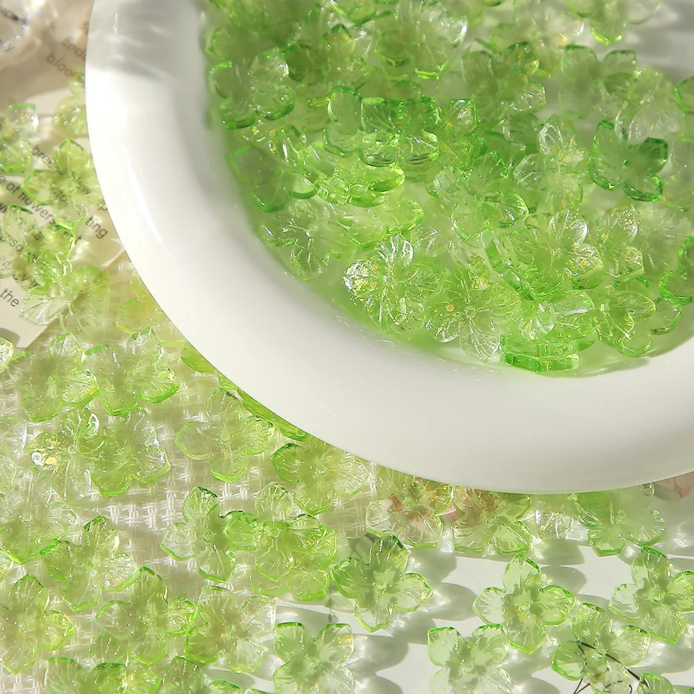 

100 шт./лот DIY микс ювелирных изделий аксессуары стеклянные красочные бусины в форме цветов для подвесок подвеска для телефона