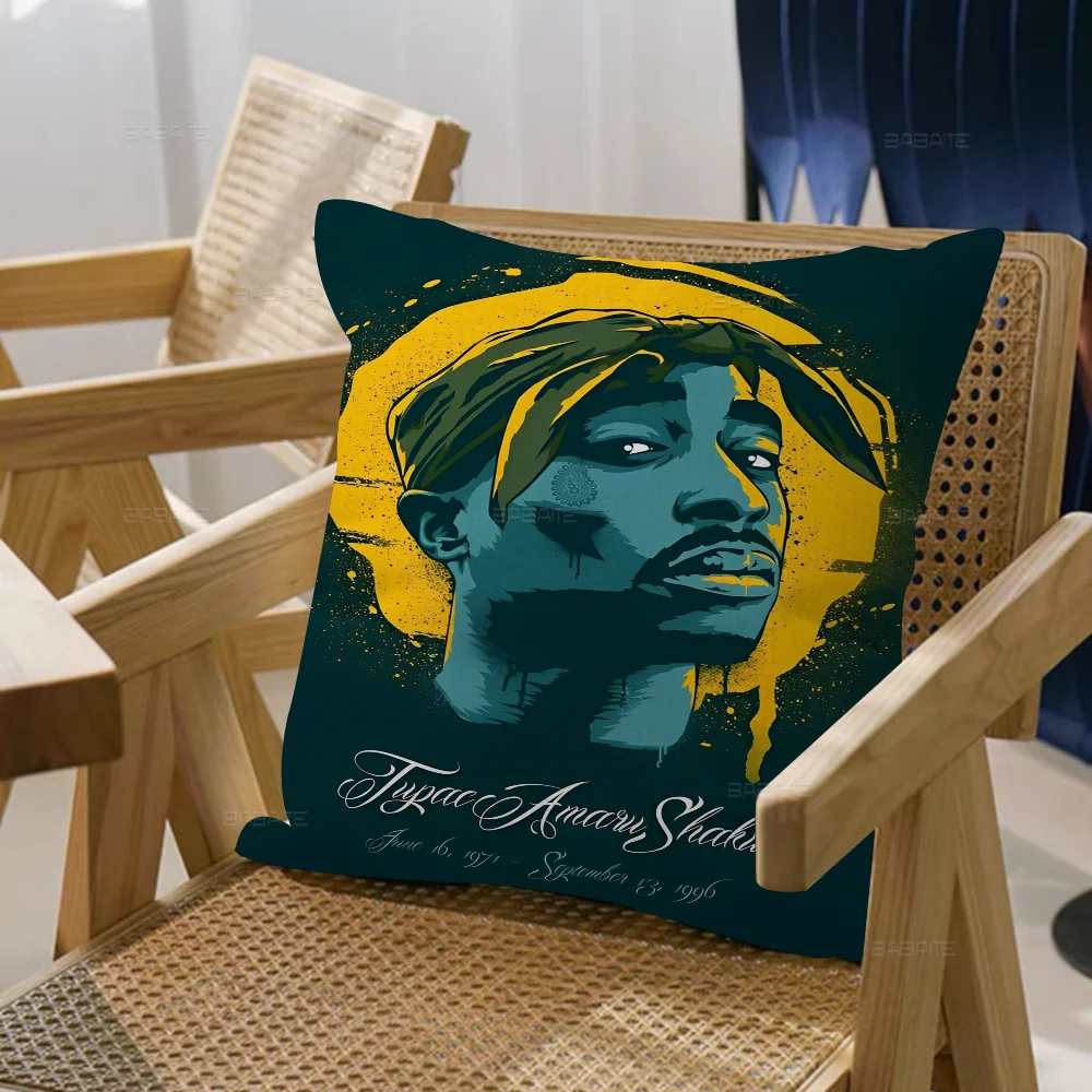 2Pac توباك أمارو شاكور غطاء الوسادة سيارة رمي كيس وسادة ل أريكة سيارة هدية الكريسماس 40x40 سنتيمتر 45x45 سنتيمتر