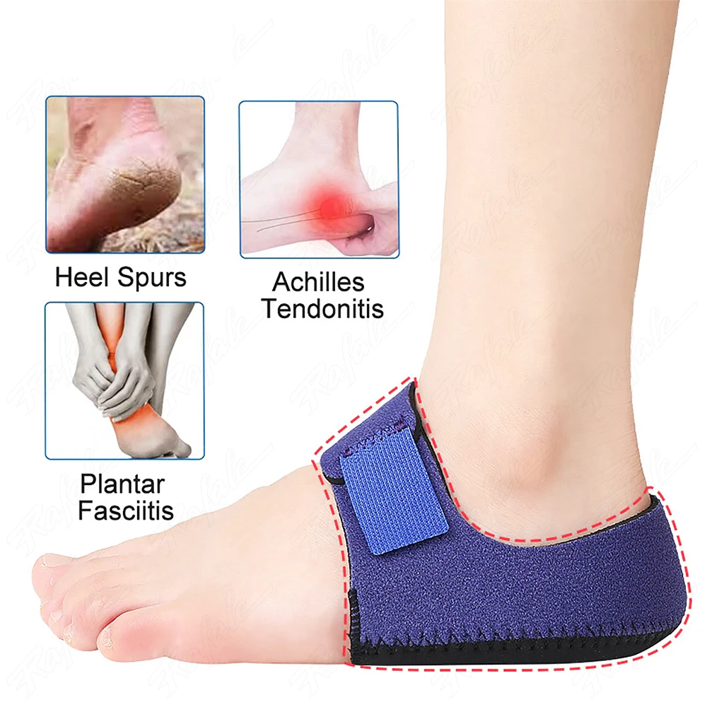 VTHRA-almohadillas de absorción de impacto para el cuidado de los pies, tendinitis, alivio de la fatiga del pie, protectores de talón, cojín para el