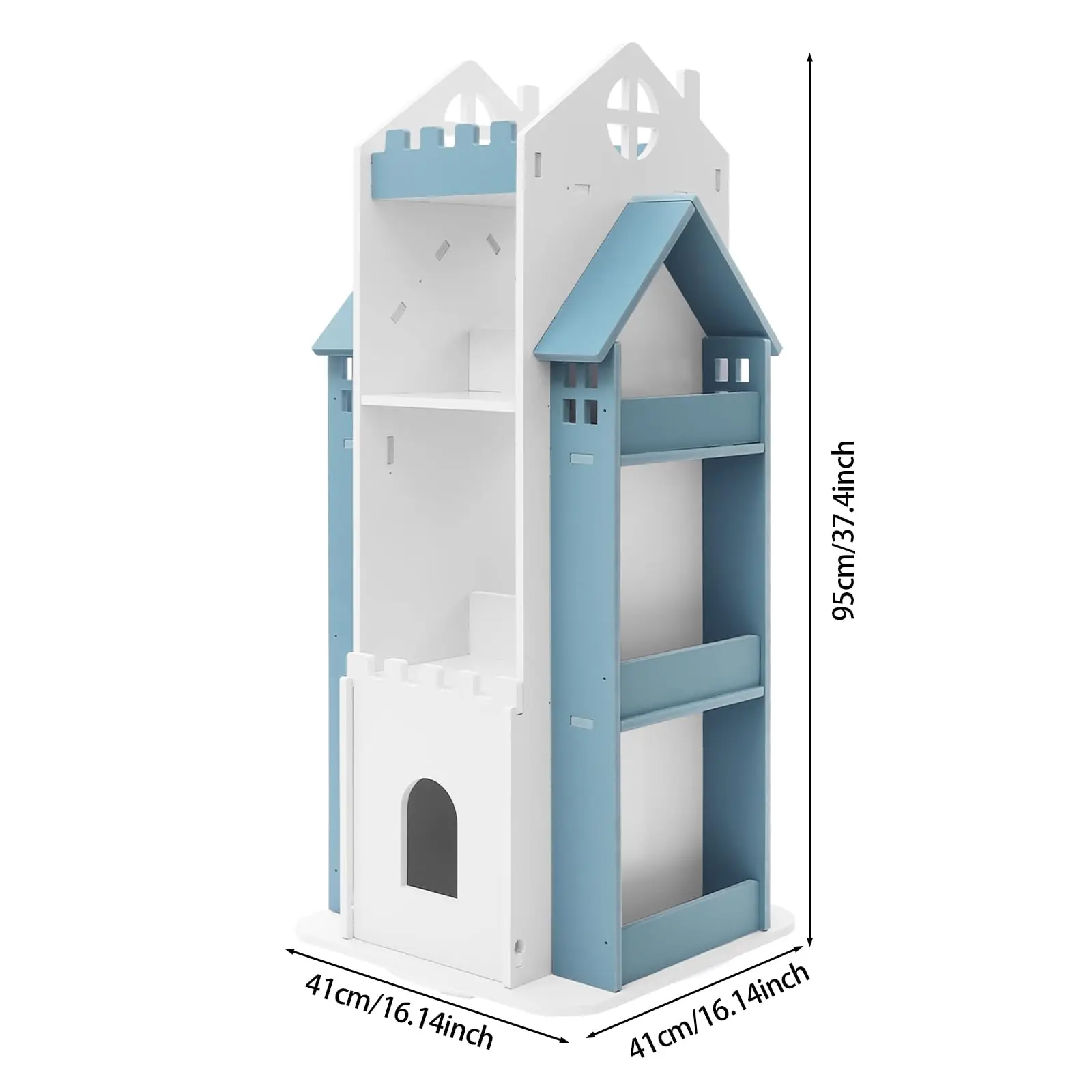 رف كتب دوار للأطفال، 3 طبقات 360 درجة °     رف كتب دوار للأطفال، رف كتب زاوية صغير لغرفة نوم الأطفال ذات المساحة الصغيرة