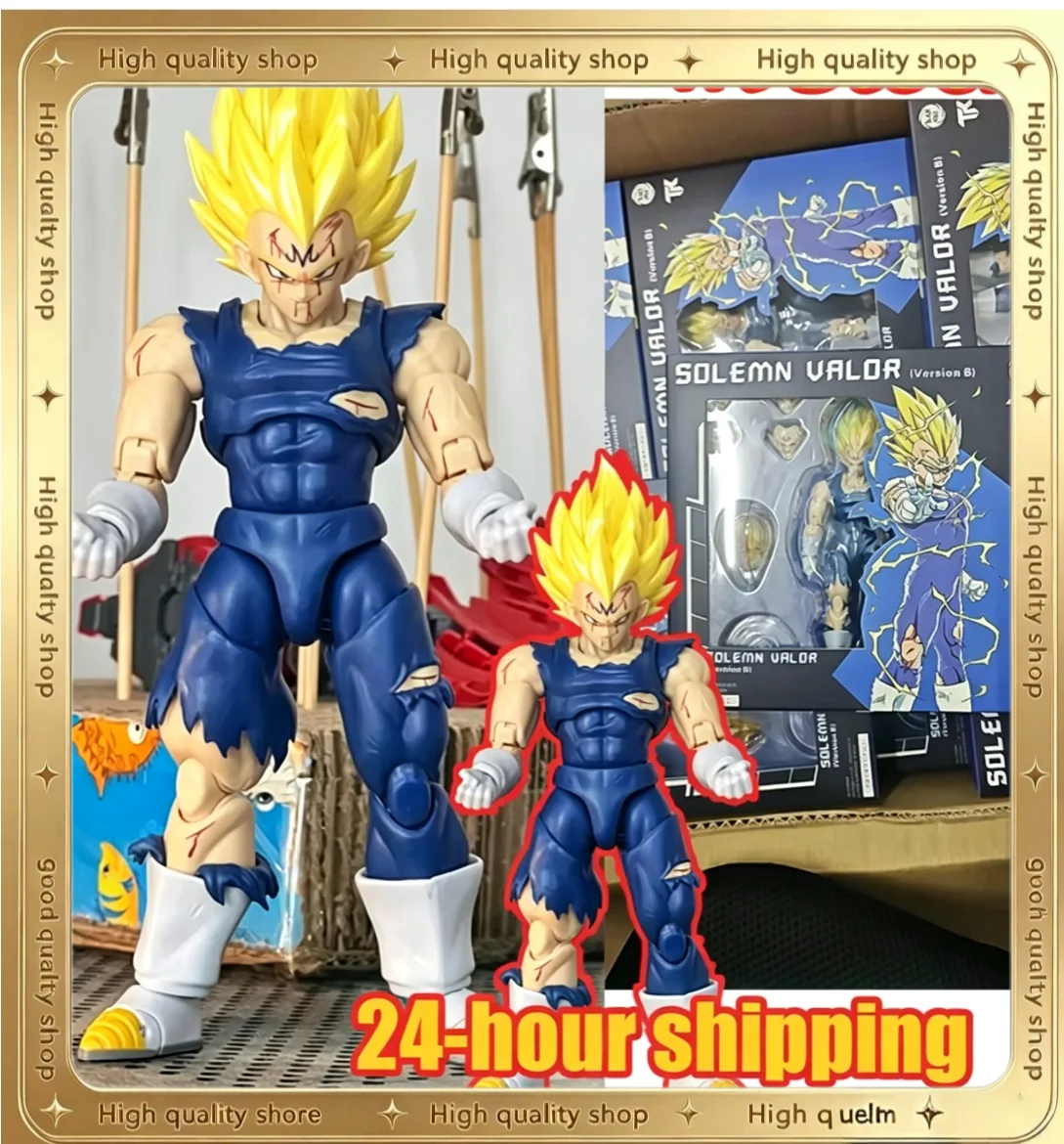 

Hot In Stock Black Hole Toys & TK Dragon Ball SHF Super Saiyan SSJ Majin Vegeta Full Power Anime Action Figures Models Gifts Toy
