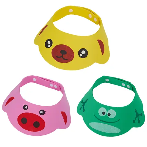 「1PC Bath Visor Hat Adjustable Baby Bath Shower Cap Protect Shampoo Hair Wash Shield」