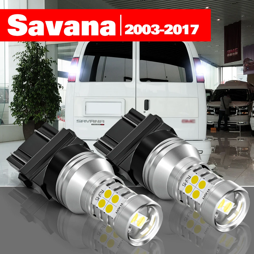 

For GMC Savana 2003-2017 Accessories 2pcs LED Reverse Light Backup Lamp 2006 2007 2008 2009 2010 2011 2012 2013 2014 2015 2016