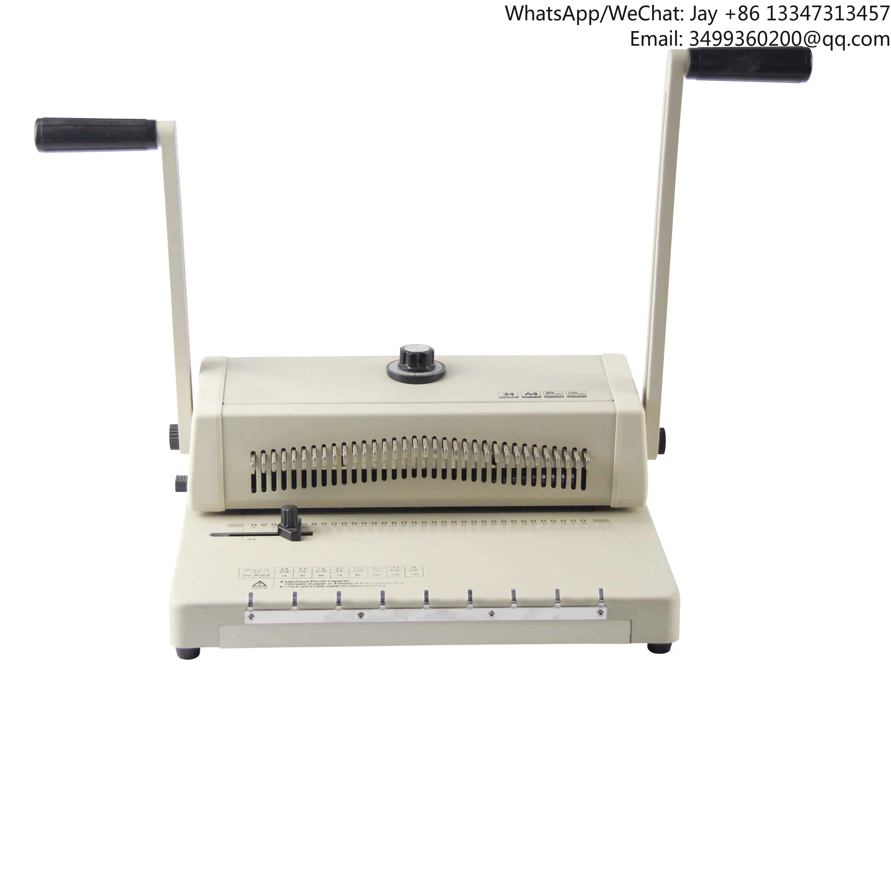 

Commercial Plastic Book Wire Coil A4 Spiral Binding Machine