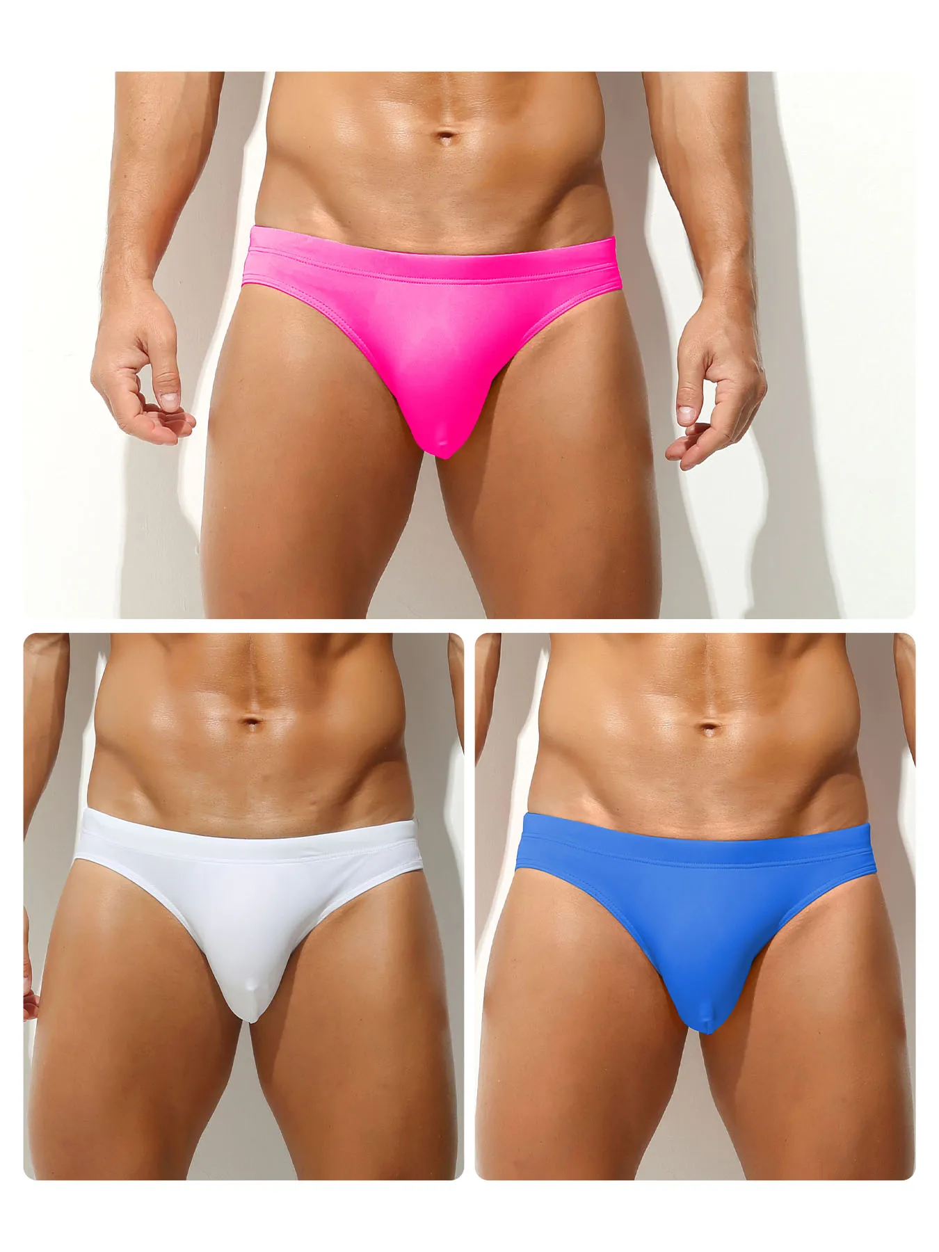ملابس بحر بتصميم سلسلة صلبة من النايلون للرجال، بيكيني للسباحة، سراويل داخلية منخفضة الارتفاع هوت سبرينغز، ملابس سباحة، قطعتان، 3 قطع، 4 قطع، S، M، L، XL
