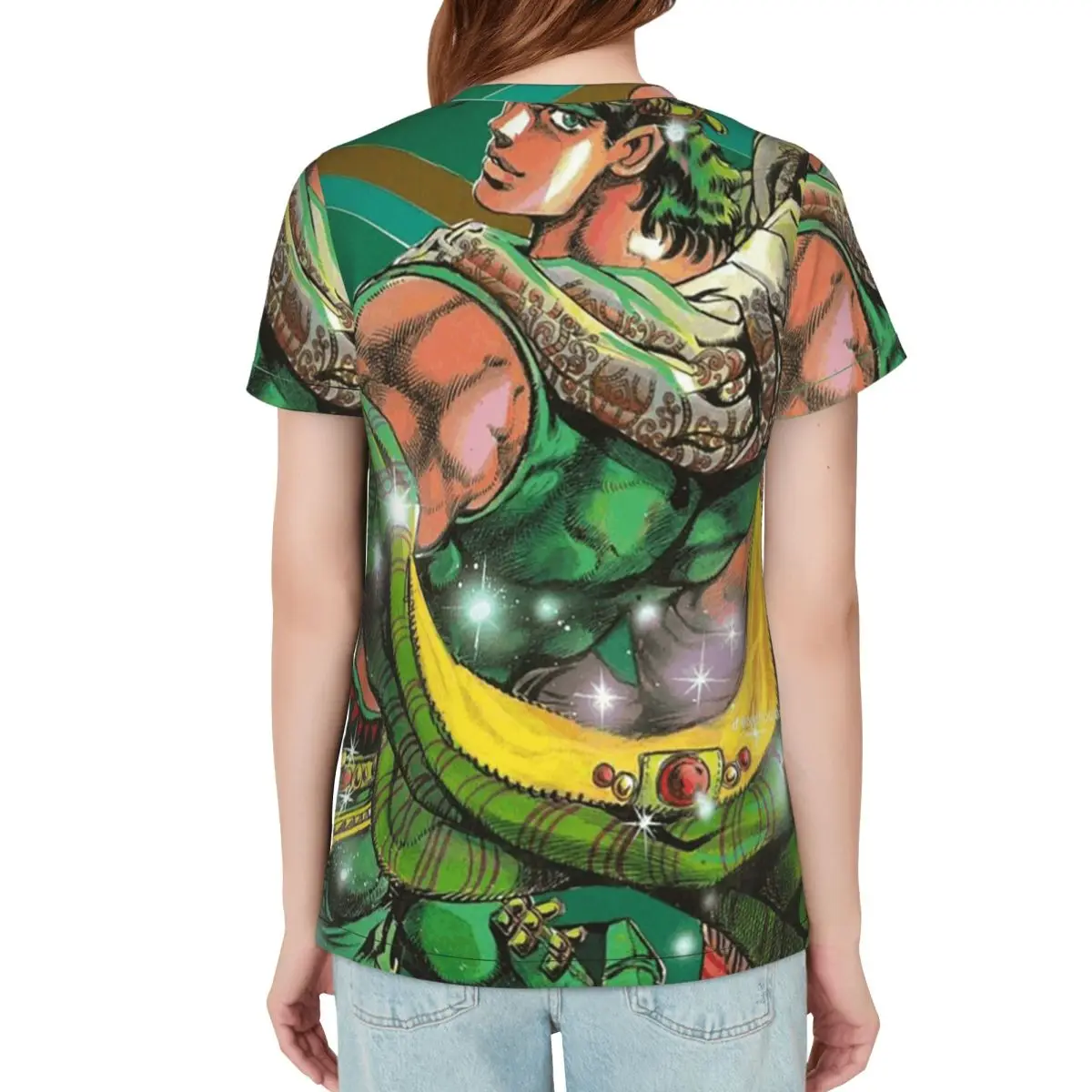 Jojo Bizarre Adventure Joseph Joestar T-Shirt Women Short Sleeve T Shirts O-Neck Clothes Cotton Summer Tees Streetwear
