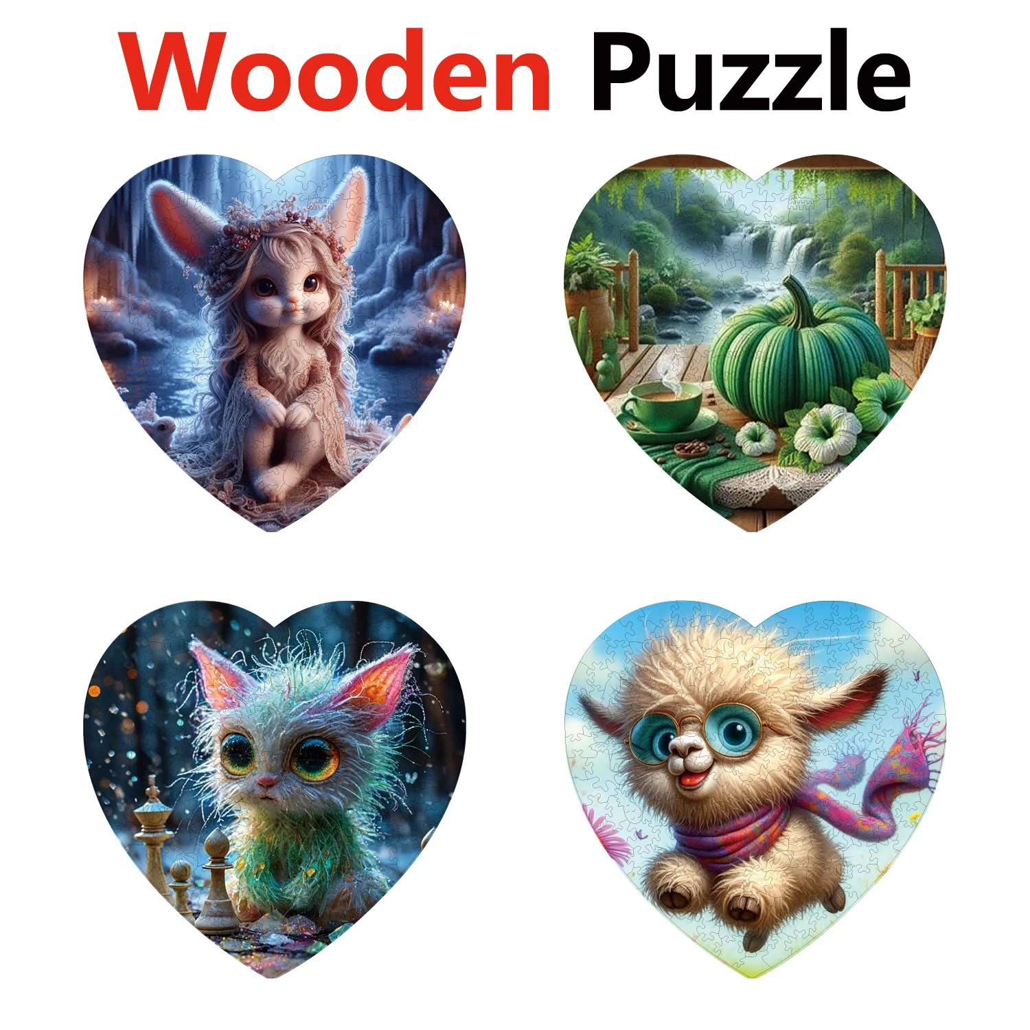 

Princess Watermelon Pet Lamb Animal Puzzles High Quality Jigsaw Puzzle Wooden Puzzle Best Christmas Gift