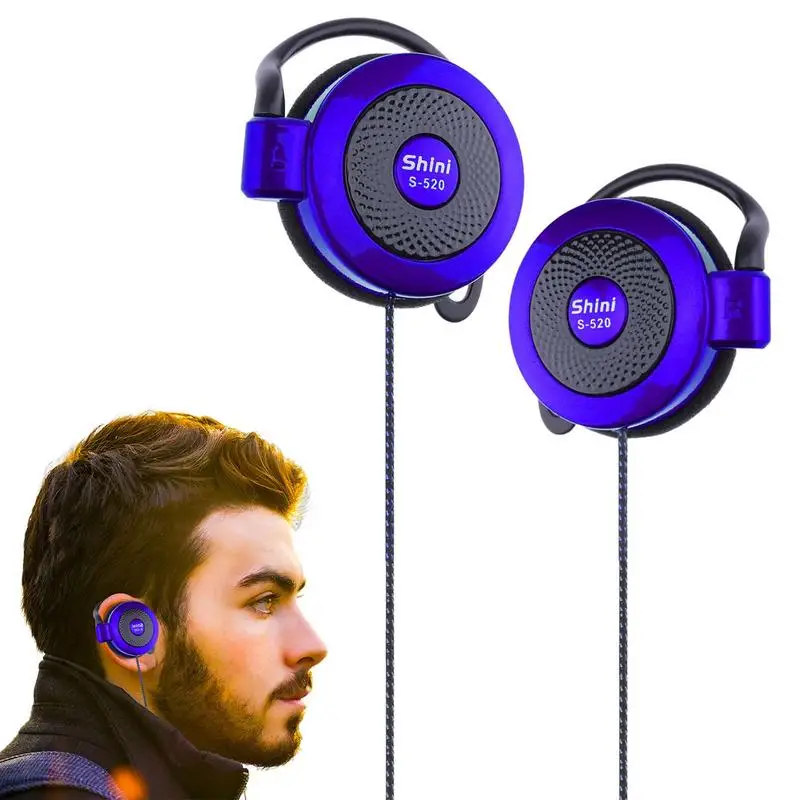 Для Shini S-520 3,5 мм Stereo Mp4 Ear-Hook Game Sports Leisure мобильный телефон Универсальные наушники с ушным крючком, проводные спортивные наушники