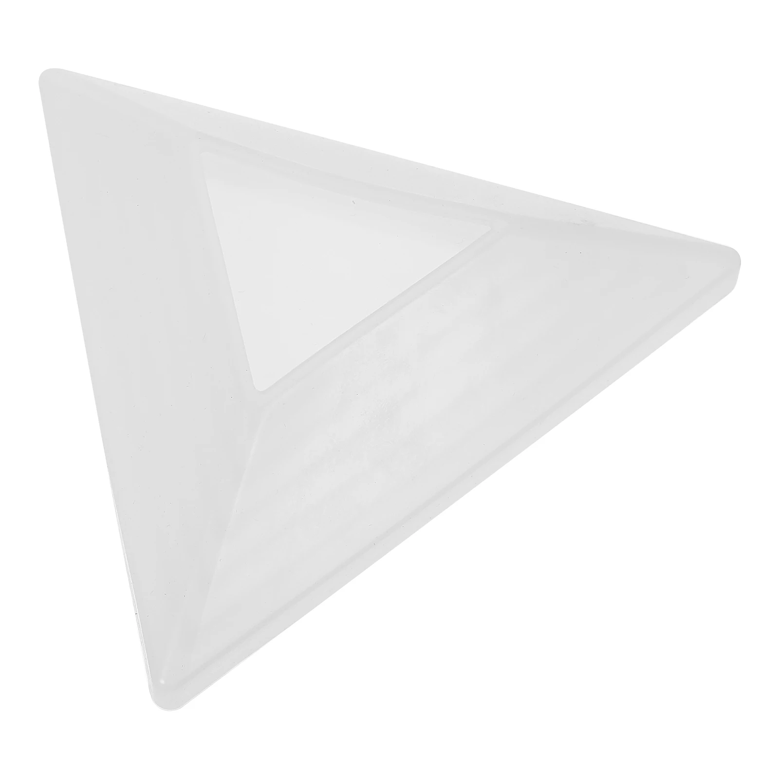 

Silicone Mold Storage Tray Crystal Epoxy Mould Triangle Shape Epoxy Casting White Transparent Flexible Jewelry Craft Supplies