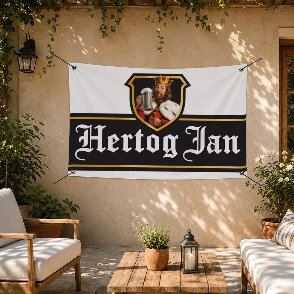 Classic Brand Hertog Jan Flags Room Bedroom Home Outdoor Wall Hanging Concert Printed Background Decoration Art Banne