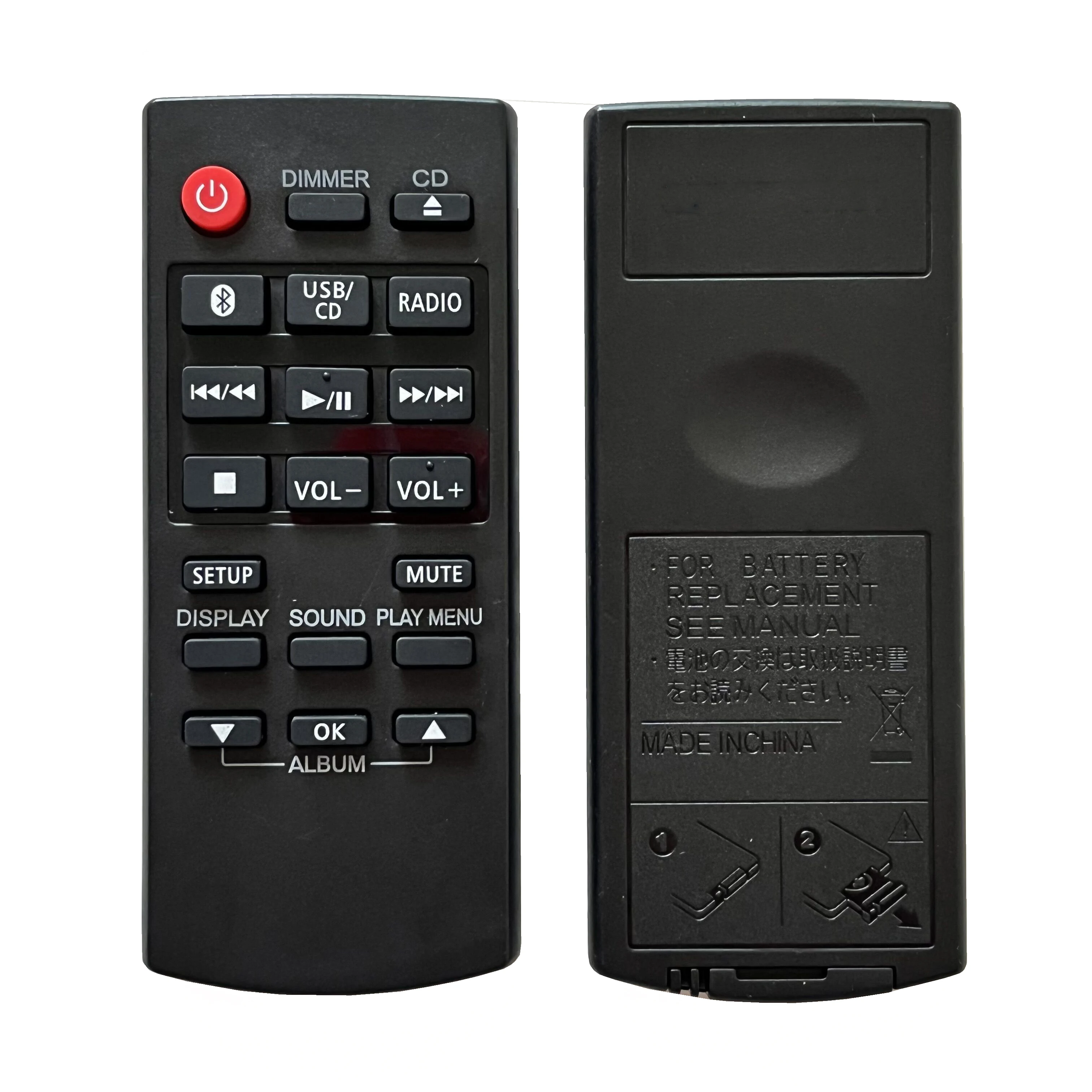 Remote Control for Panasonic SA-AKX200 SA-PM250 SA-UX100 SC-PM250EG N2QAYB001019 N2QAYB001093 Micro CD Stereo Audio System