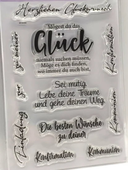 2023 neue Deutsch Klare Stempel DIY CcrapbookingCard, Der A7235