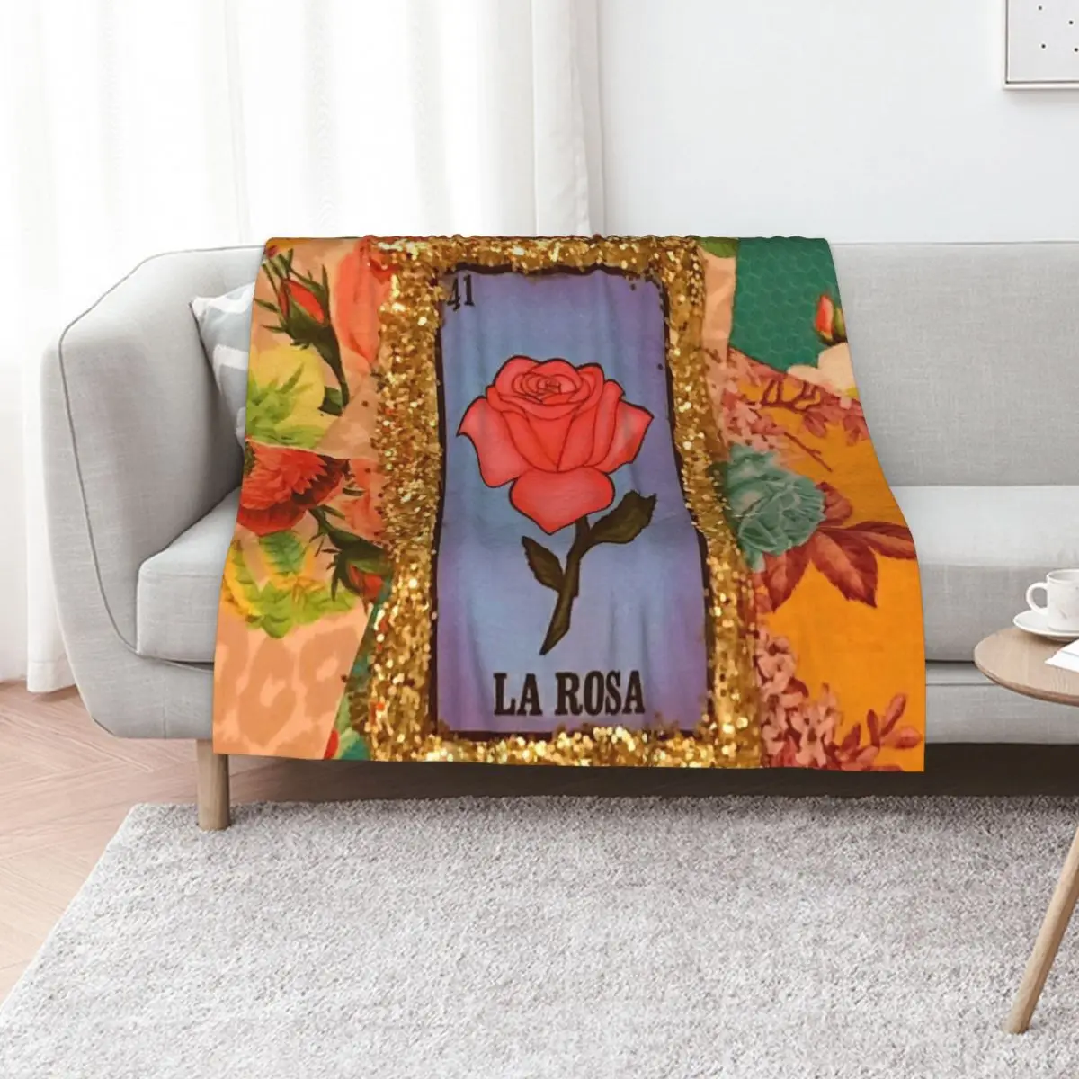 Mexican Bingo La Rosa Throw Blanket Luxury Blankets For Sofas anime Sleeping Bag Decorative Throw valentine gift ideas Blankets