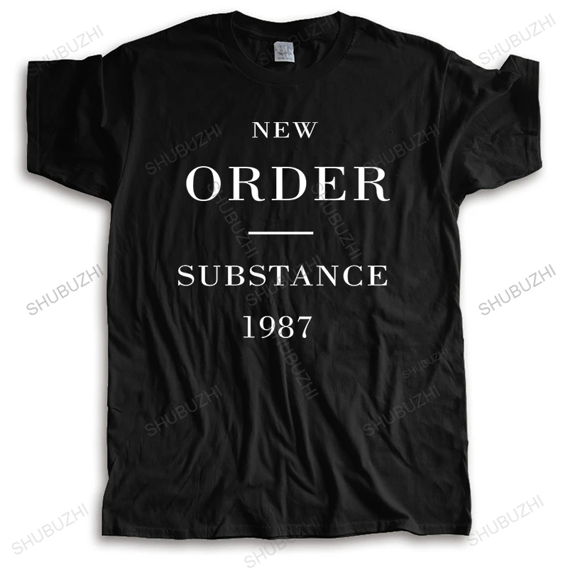 Fashion brand t shirt mens short sleeve t-shirts NEW ORDER SUBSTANCE 1987 shubuzhi T-shirt Men O-neck Tee-shirt bigger size