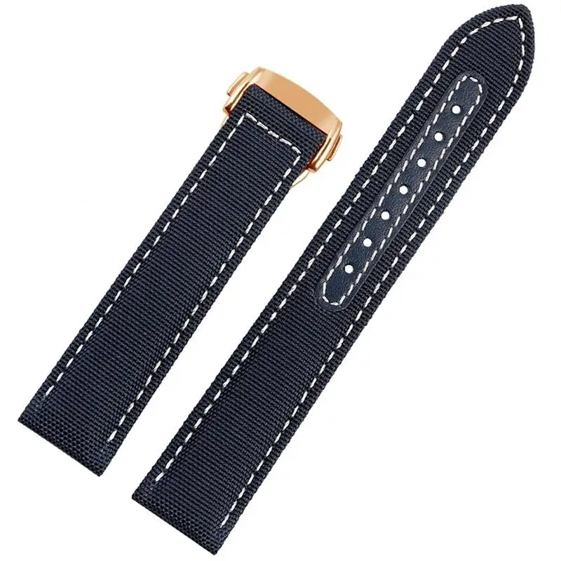 

NFR For Omega 300 Fabric Leather AQUA TERRA 150 cupuncture needle captain Woven Nylon Canvas Watch Strap 19mm 20mm 21mm 2mm