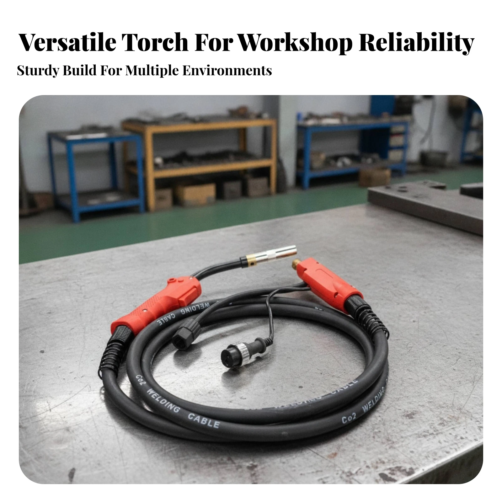 MIG Fusing Torch Assembly Compatible CO2 Fusing Torch with Cable Ergonomic Long-Lasting for Welders, Metal Fabrication