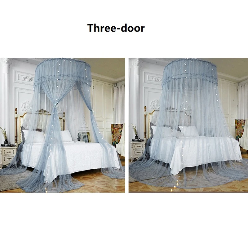 Children\'s Bed Canopy Mosquito Nets Curtain Bedding Home And Garden 1.2 Diameter Round Dome Tent Cotton Double Bed Mosquito Net