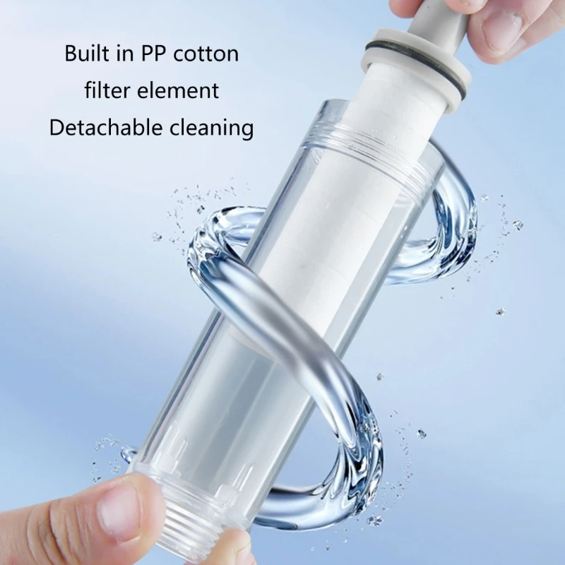 Portable Shower Head Filter Easy Install Water Purifier Handheld Showerhead with Filter for Enhances Bathing Experience