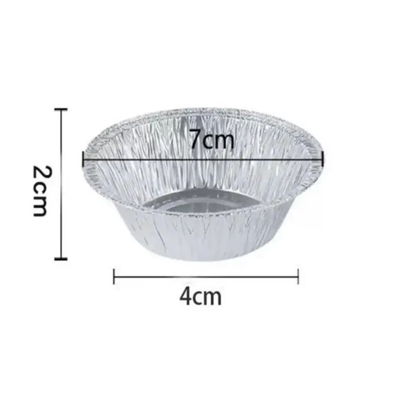 50/100pcs Mini Pot Pie Bake Plate Disposable Baking Tart Molds Cupcake Pan Pudding Mould Round Baking Cup