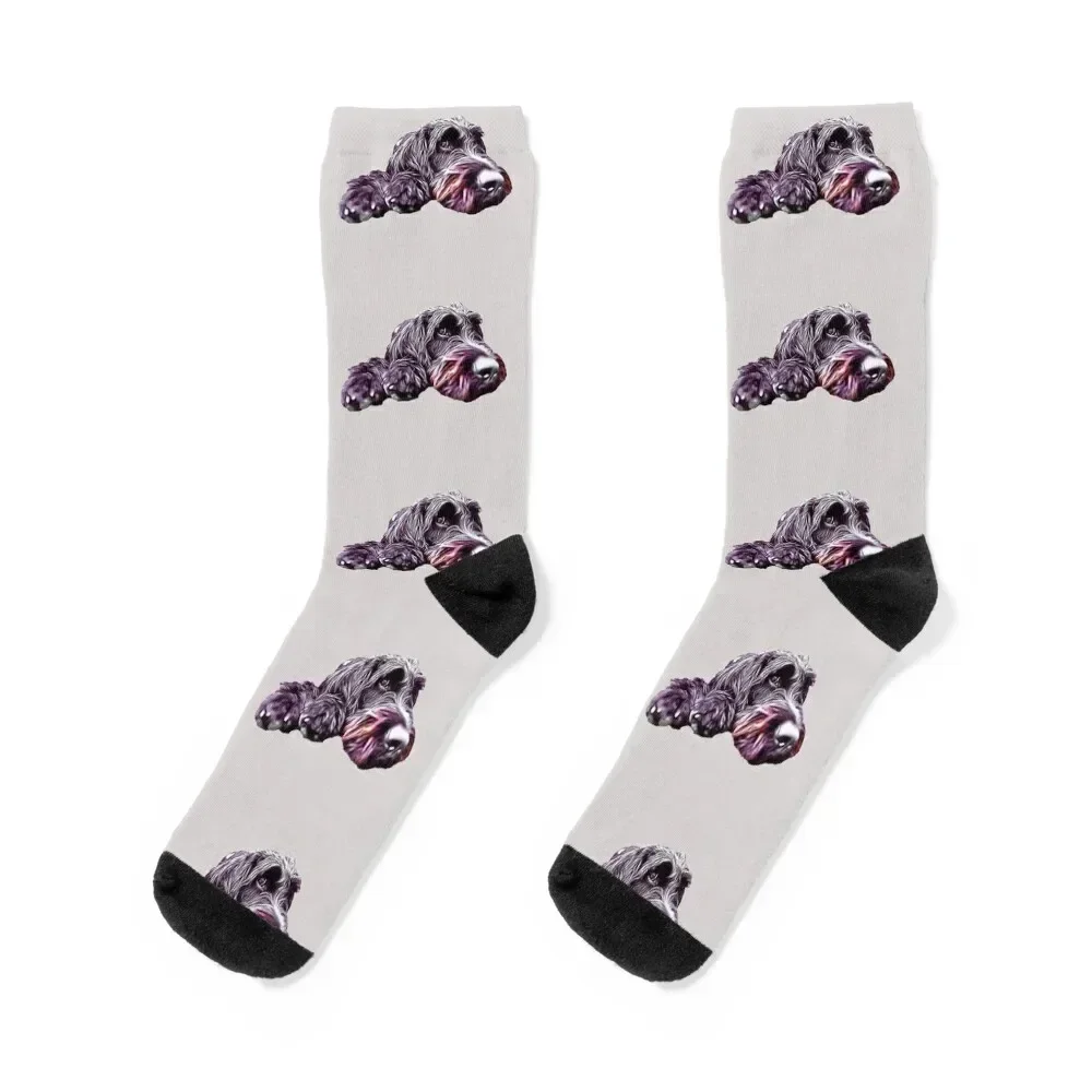 Labradoodle Doodle Dog Poodle Mix Dog Socks warm winter designer tennis Sports Socks Female Men's