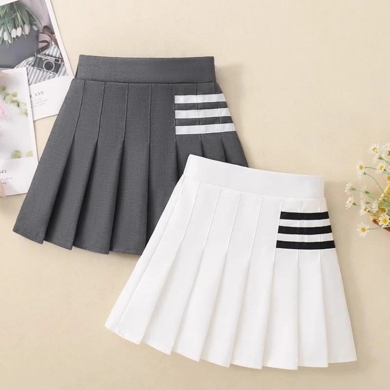 

New Pleated Skirt For Kids Girl Summer & Spring High Waist Girls Skirts Cute School Uniform JK Style Toddler Casual Short Skirt