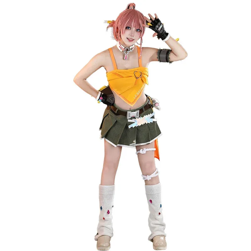 Zizi 2025 UWOWO Collab Series: Game Overwatchh 2 x LEs SSERAFIMm Fearless Mercy أزياء تنكرية XS-XXL للهالوين