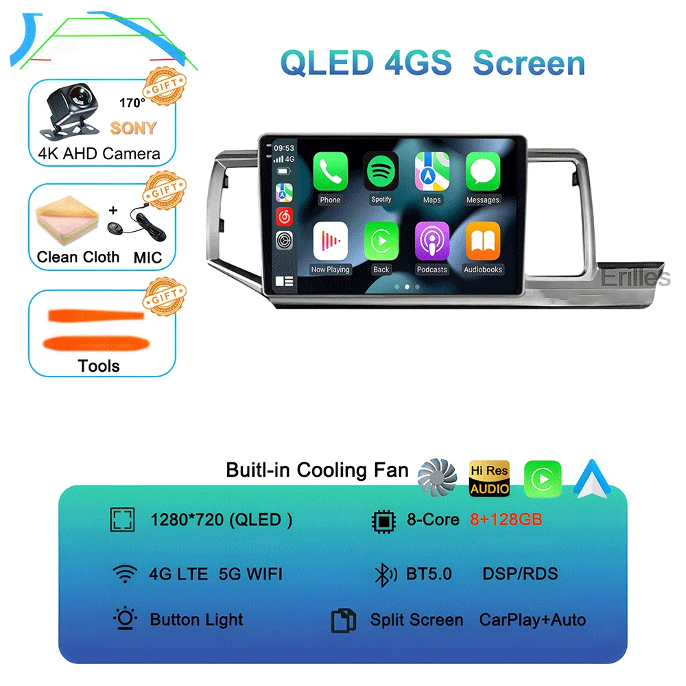Android 16 Navigation NO 2DIN Carplay Auto Head Unit Screen For Honda Stepwgn 2009 - 2015 Radio Stereo Multimedia Car Player GPS image 3